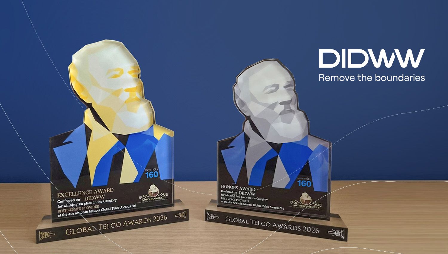 DIDWW named Best Europe Provider and Best Voice Provider at the Antonio Meucci Awards 2026